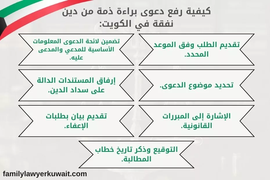 دعوى براءة ذمة من دين نفقة