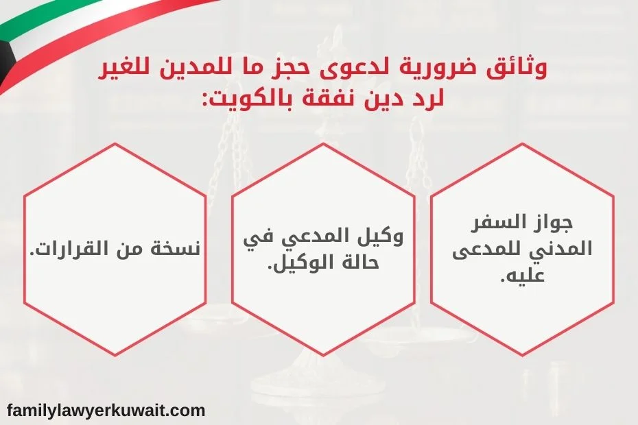 صيغة حجز ما للمدين لدى الغير وفاء لدين نفقة